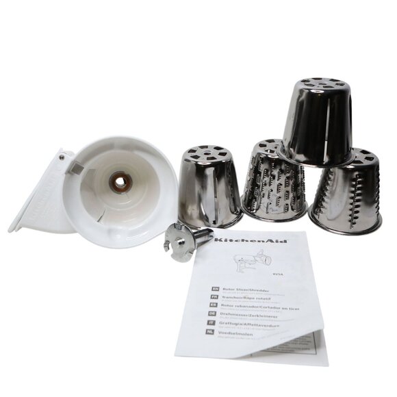 KitchenAid RVSA Rotor Slicer/Shredder Stand Mixer Attachment Stainless Steel - Picture 2 of 15